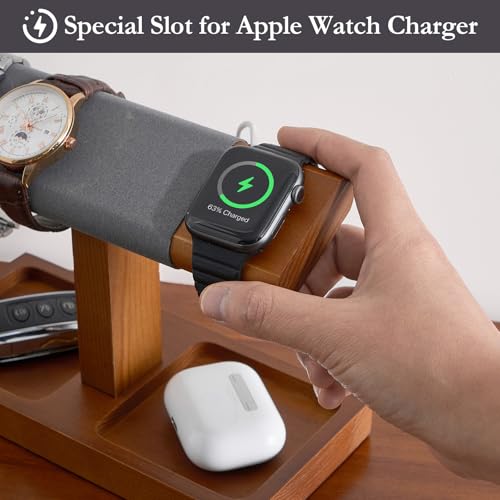 ProCase 木製腕時計スタンド Tバーデザイン