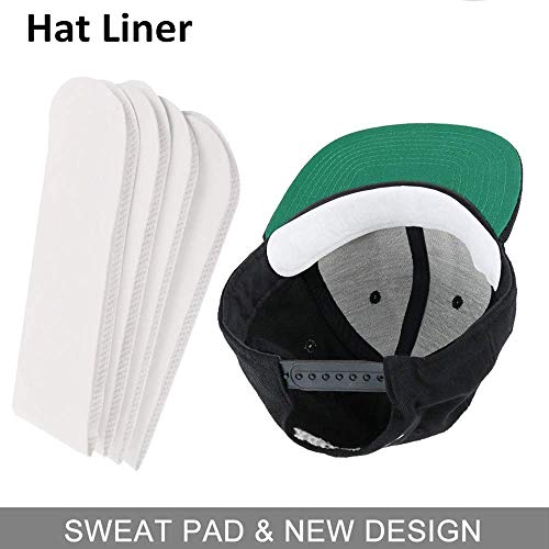 Anti Sweat Hat Liner Cap Protection - Neck Sweat Pad Hat Stains Rings, Moisture Wicking, Sweatband Reduce Odors Hyperhidrosis for Golf,Cowboy,Visor,Baseball,Tennis,Hunting Hat or Bike/Moto Helmet