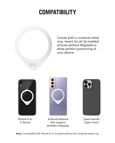 Image of DailyObjects Surge Max 2-in-1 Magnetic Wireless Charging Station - 18W | Compatible with iPhone 12 and Above & All Qi Enabled Smartphones, Earbuds| Fast Charging | USB Type C Port - Grey