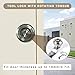 JIQI Tool Lock with Rotating Tongue Square Cylinder with a Key Stainless Steel, Tubular for Power Industrial Machinery Network Distribution and Switch Equipment Control Cabinet