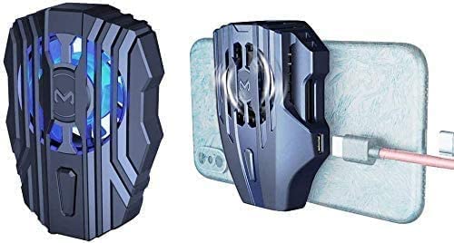 THE WHITE SHOP Semiconductor Refrigerator Mobile Phone Cooling Fan is Suitable for Android iOS Game Radiator Portable Phone Radiator Fans/Blue