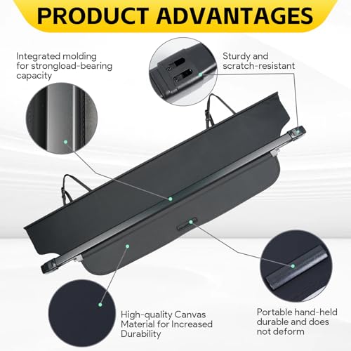 Cargo Cover Compatible with Honda CR-V CRV 2023-2026, Rear Trunk Shade by Lilvduybz - Image 4
