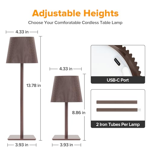 Lámpara de Mesa Recargable Cordless 2 Pack miniatura 5