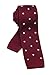Men Burgundy Red Fashion Tie Polka Dots Stylish Wedding Wine Red Necktie For Groom Groomsman