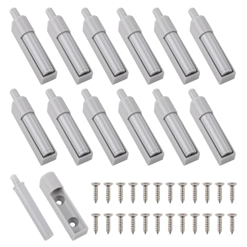 JRYGAC 12 Piezas Cierrapuertas Amortiguadores, Amortiguador de Puerta de Muebles, Cierre Puerta Topes de Velocidad, Freno Puerta Amortiguadores de Armario para Reducir Ruido de las Puertas