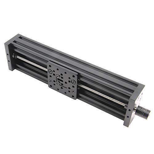 Zeberoxyz 350mm Aluminum Profile 4080U Z-axis Screw Slide Table Linear Actuator Kit Linear Module for 3D Printer and CNC Machine
