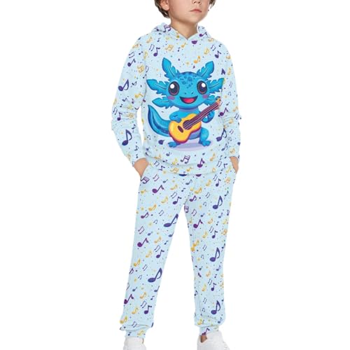 Girls Hoodie Set Size 4-12 Long Sleeve Sweatsuit Outfits for Kids 2 Piece Pullover Hoodie Jogger Pants Sets3