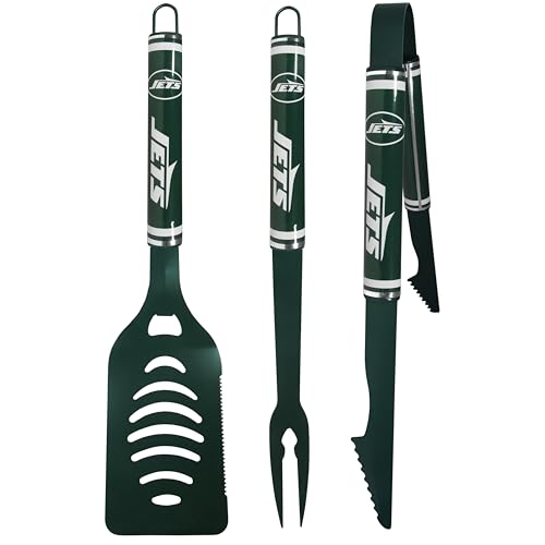 Siskiyou Sports NFL New York Jets 3 pc Color BBQ Tools, One Size, Team Colors