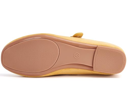 Cestfini Mary Jane Shoes Women Slip on Ballet Flat Dressy Comfortable Round Toe Black Flats Shoes Ankle Strap Flats for Women4