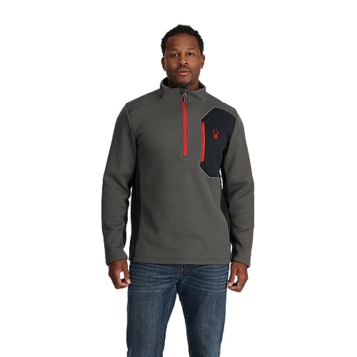 Image of Spyder mens Bandit 1 /2 Zip Fleece Ski Mid Layer Sweater Jacket