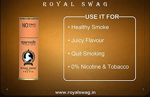 Royal Swag Herbal Cigarette FRUTTA 100% No Nicotine & No Tobacco 10/Pack