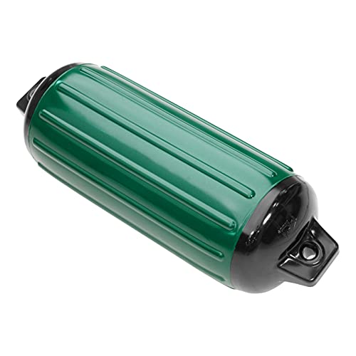 Image of Taylor Made Products 954520 Super Gard Inflatable Vinyl Boat Fender, 5.5 x 20 inch, Hunter Green