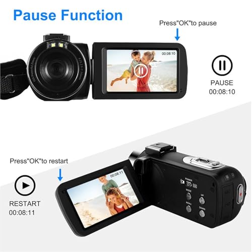 Caméscope 4K pour vlogger débutant résolvant les problèmes de cadrage
