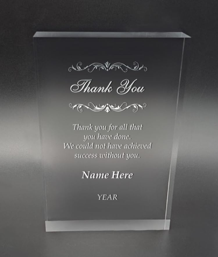 Miniatura 2 de Premio de apreciación corporativa de acrílico premium - Grabado incluido (agradecimiento)