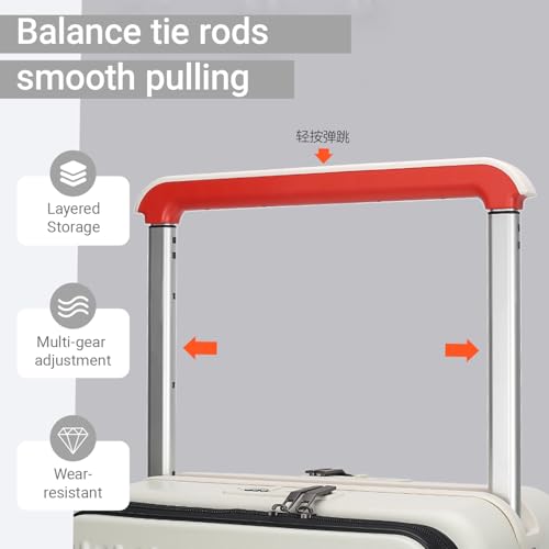 Carry on Luggage Airline Approved, 20 Inch Hard Sided Luggages with Spinner Wheels Carry-On Luggage with Spinner Wheels Carry-On Suitcase - TSA Lock with Front Opening, Grey, 20Inch4