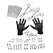 Kit De Piercing Professionnel Kit De Perçage D'oreille Oreille Nez Nez Nez De Noix De Nombril Piercing Serti Avec Bijoux Aiguilles Gants Piercing Fournitures 1set