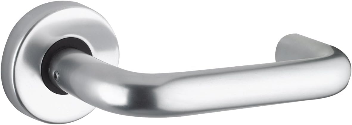 ZCA030SA 19mm Lever On Round Rose Aluminium SAA From The Door Handle Store