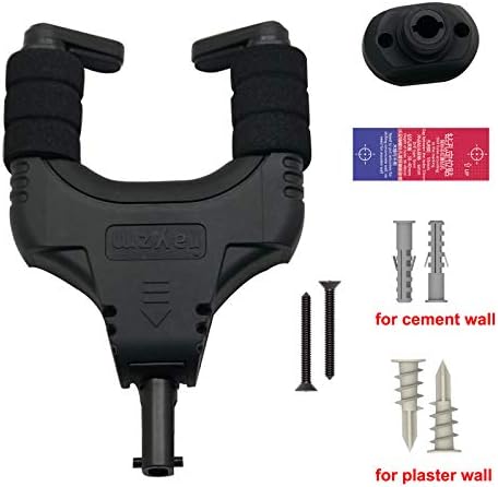 Rayzm Guitar Hanger, Gravity Auto-Lock Guitar Keeper for Flat Wall Mount, Sturdy Instrument Bracket Hook Holder for Classical/Acoustic/Electric Guitars, Mandolin & Banjo, Self-locking Guitar Hook