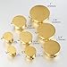LADEMAYH 3 Pairs DIY Plugs Tunnels Gauges for Ears Piercing Jewelry, Surgical Stainless Steel Ear Dangle Gauges Earrings Handmade Accessories Gold 10mm=00g