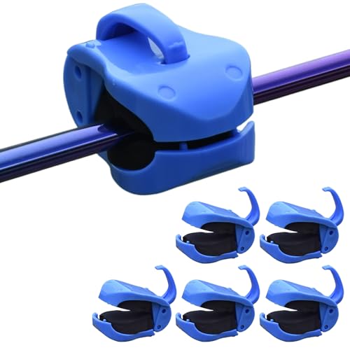 Clips para caña de pescar, antideslizantes, reutilizables, multifuncionales, soporte para caña de pescar, para agua de mar, río, lago, arroyo, jigging poco profundo, trolling casting, fiesta de