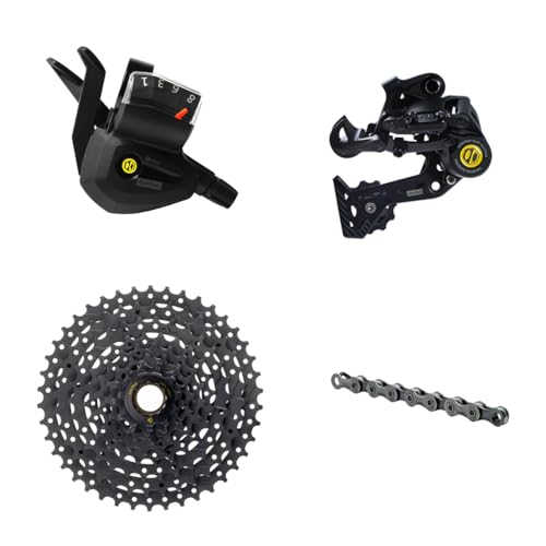 Chaîne et cassette 8 vitesses pour dérailleur arrière de vélo électrique sans moteur