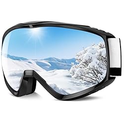 Findway Gafas de Esquí, Mascara de Esqui para Ski ...: ♥ Máscara de esquí OTG antiempañamiento Findway para adultos y adolescentes - Máscara de esquí para hombres y mujeres con gafas ♥ Tecnología de lentes de doble capa para una experiencia de esquí sin empañamiento - Máscaras de esquí antivaho para snow...