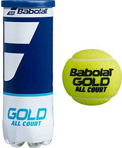 Babolat Gold All Court Tennis Balls, 4 Cans | 12 Balls (3 Balls/Can) #TOP2