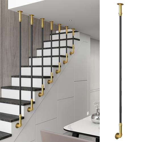 LXLZYXSF Geländer Industrieller Stil Treppenbaluster Spindelpfosten Seitlich Montiert, Attika-Zaunpfosten Für Heimdekoration & Fallschutz, Treppenhäuser Balustrade Säule(H-50cm(1.6ft))