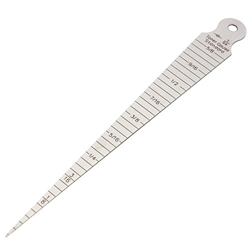 Yakamoz Taper Gage 1/32-5/8 Inch 1-15mm Stainless Gap Hole Taper Welding Gauge Test Ulnar Inch & Metric