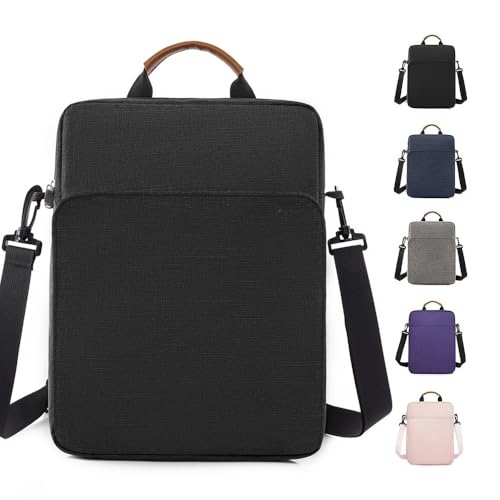 Bolsa para Notebook 13 Polegadas Resistente à Água em Tecido Oxford – Capa com Alça de Ombro, Compartimentos Internos e Proteção contra Impactos