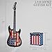 Leo Jaymz 39 Inch Full Size Electric Guitar Kit Electric Guitar Beginner Kits - 20W Amplifier，Digital Tuner，Carring Bag，Shoulder Strap,Connecting Cable (US Flag)