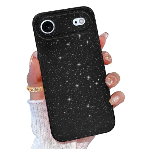 Coque iPhone 17 Air à paillettes en silicone souple transparent pour femme