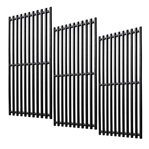 COGRICHBF 463355220 17' Cast Iron Grill Grates for Charbroil Commercial & Signature Tru-Infrared 3 Burner 463242515 463242516 463243016 463346017, Grill Replacement Part Cooking Grates G466-0025-W1A