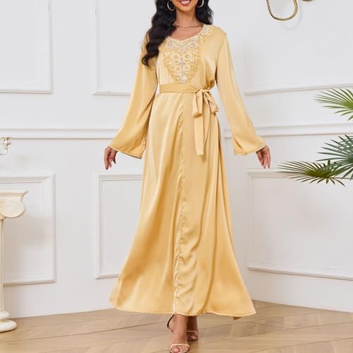 Robe musulmane perlée haut de gamme : révélez votre éclat unique