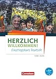  Herzlich willkommen!: Einstiegskurs Deutsch: Arbeitsheft. Mit Audios online