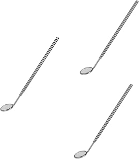 فوميز. 3 قطع من مرايا الرموش، مراة رموش صغيرة لتكنولوجيا الرموش، مراة مكياج لوصلات الرموش ووصلات الرموش، مراة فحص معدنية