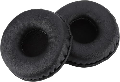 Image of Replacement Ear Cushions for Boat Rockerz 400, 430, 370, 900 and Sony WH-CH500 /CH510 /CH520 Headphones - 70mm Soft Leatherette Earpads with Memory Padding - Black