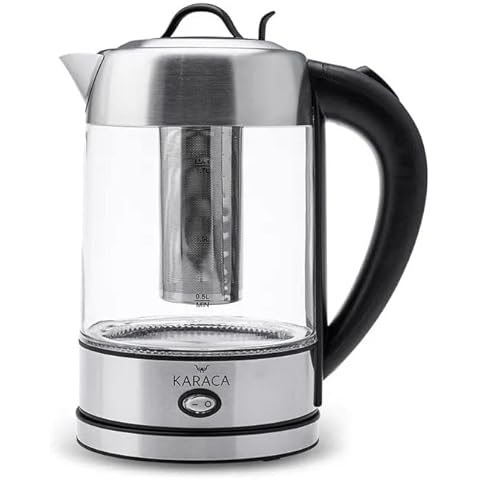 Karaca Kettle Glas Kräuterteebereiter mit LED Beleuchtung INOX 2202 Cover
