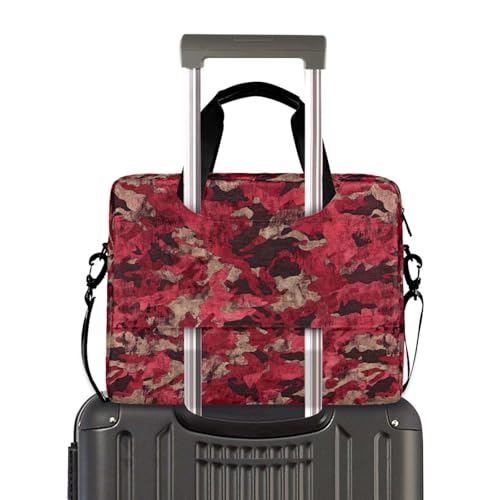 Maletín para laptop 15.6" camuflado rojo miniatura 4