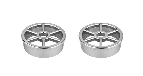 Pack of 2 x Taps2Traps Chrome Removable Shower Waste Grid for Shower Traps 41mm