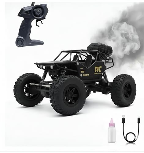 Image of JOYMAX Remote Control Car 2.4GHz Rechargeable All Terrain with LED Off-Road RC Car (Black)