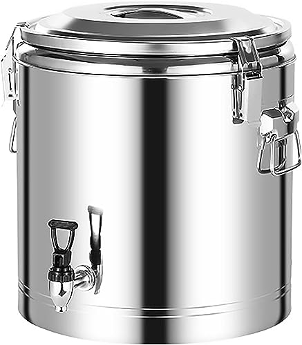 Large Capacity Hot Water Dispenser, 30L Stainless Steel Catering Urn with Faucet for Juice, Coffee, Milk, Tea - Ideal for Commercial and Home Office Use