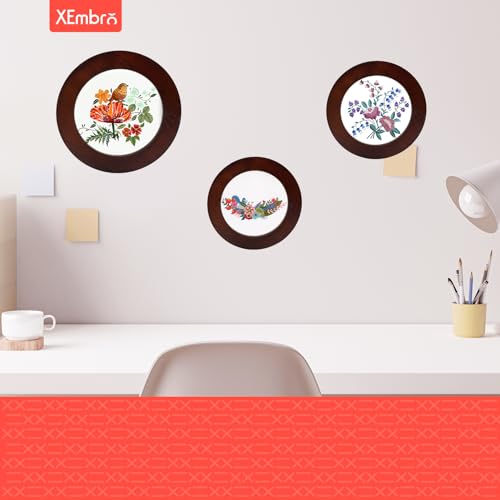 Image of XEmbro 6 Inch Embroidery Hoop Frame for Hanging Christmas Sewing Ornaments, Decorative Embroidery Frame for Display Finished Embroidery & Cross Stitch Arts