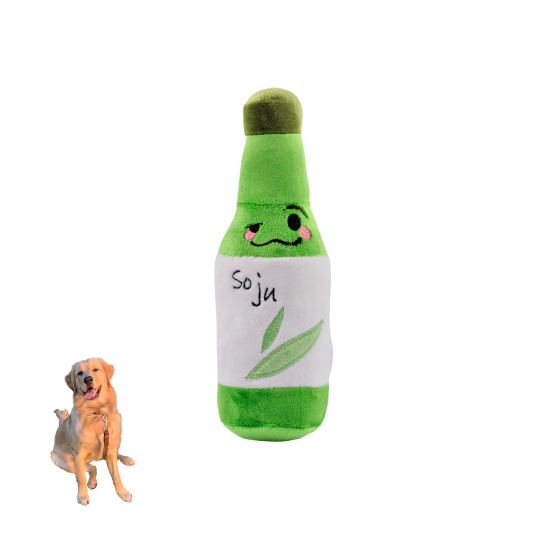 Soju Squeaking Chew Toy Dog Toy Plush for All Dog Sizes