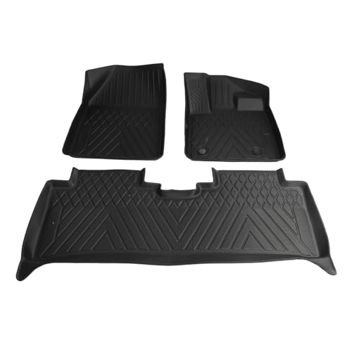 3PCS TPE CAR FLOOR MATS FOR BYD ATTO 3�A�A���`�X���b�v�f�U�C���A���ׂĂ̋C�ەی�A�J�X�^���t�B�b�g�A���|���ȒP�A�ԗ��̃C���e���A�̔��w�̋���