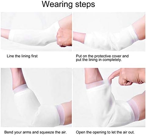PICC Line Covers for Upper Arm, Waterproof Cast Cover Protector for Shower, Arm Elbow Wounds Plaster Bandage, Reusable Shower Sleeve Shower Cover for Arm Fracture Wounds (M)