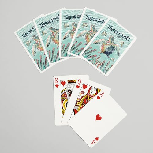 Baraja de 52 cartas Poker Tarpon Springs Florida miniatura 7