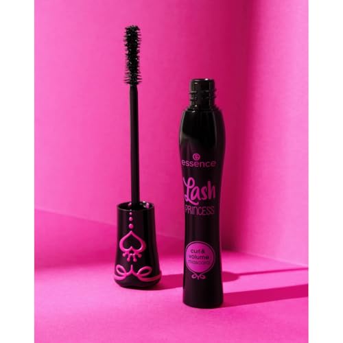 Image of Essence Lash PRINCESS curl & volume mascara, mascara, black, curl, volume, fibre brush, 12 ml (Pack of 2)