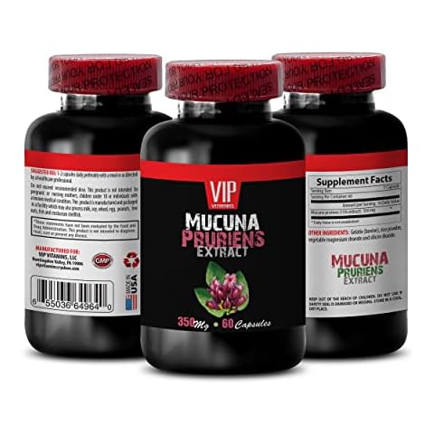 focus and memory supplements - MUCUNA PRURIENS Extract, Velvet Beans, brain support supplements for memory and focus, mucuna pruriens supplements, l-dopa supplements, mucuna extract 1 Bottle 60 Caps Cover