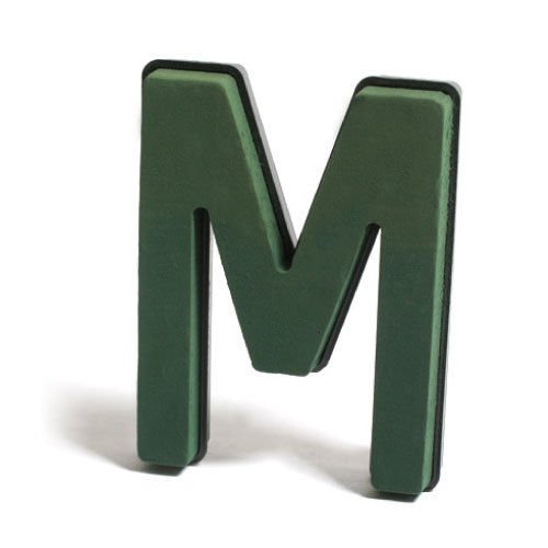 val spicer Oasis Floral Foam Letters A To Z Clip On Quick Clip Funeral Tribute Letter/Number Tribute Frame Stands Also Available (Letter M)